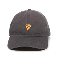 Pizza Slice Baseball Cap Embroidered Cotton Adjustable Dad Hat