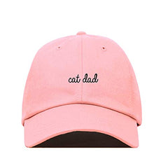 Cat Dad Baseball Cap Embroidered Cotton Adjustable Dad Hat